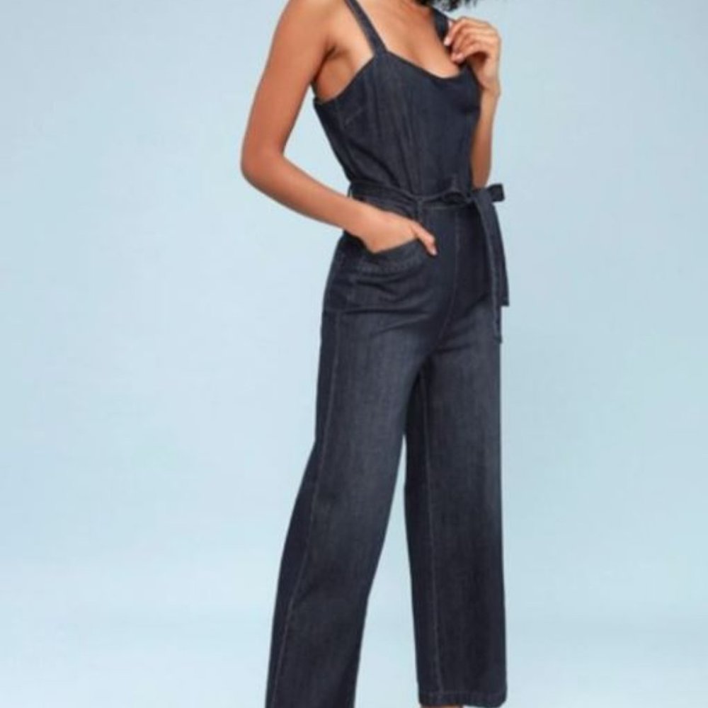 PAIGE Dark Denim Jumpsuit